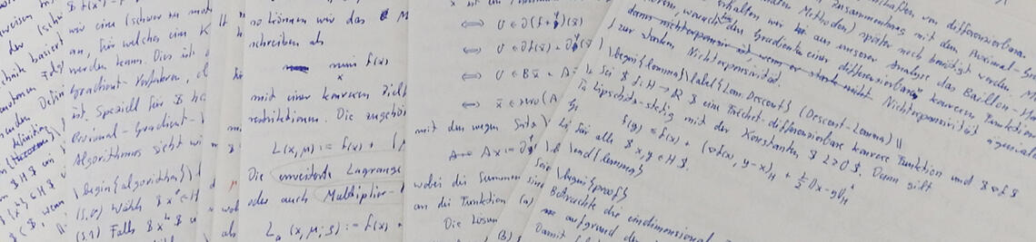 various handwritten notes