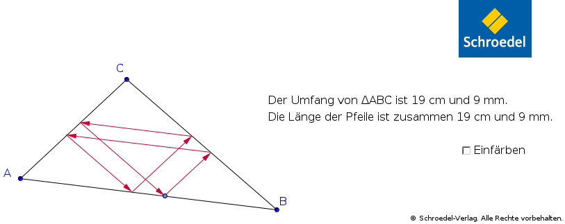 Beispiel-Interaktivität: Parallelen im Dreieck