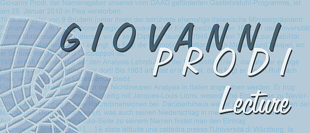 Schriftzug "Giovanni Prodi Lecture" mit Enneper