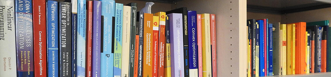 Shelf with reference books