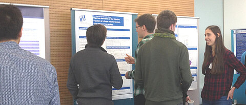 Diskussion bei Postersession