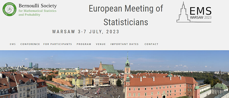 Ausschnitt Webseite European Meeting of Statisticians (EMS)