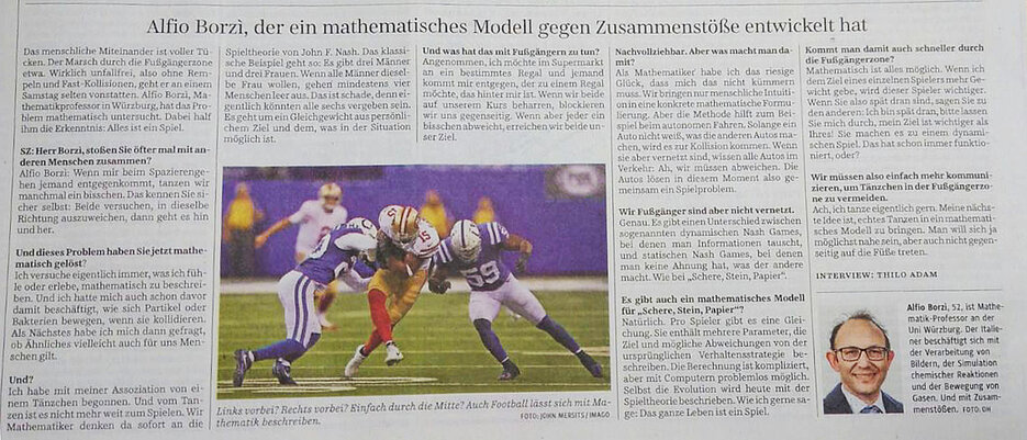 photo detail from "Süddeutsche Zeitung": A call at Alfio Borzi