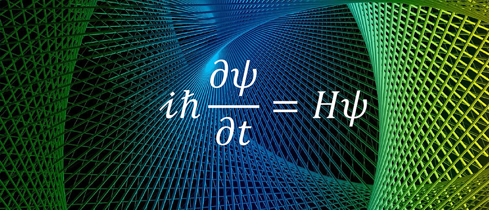 Mathematical formula on abstract background